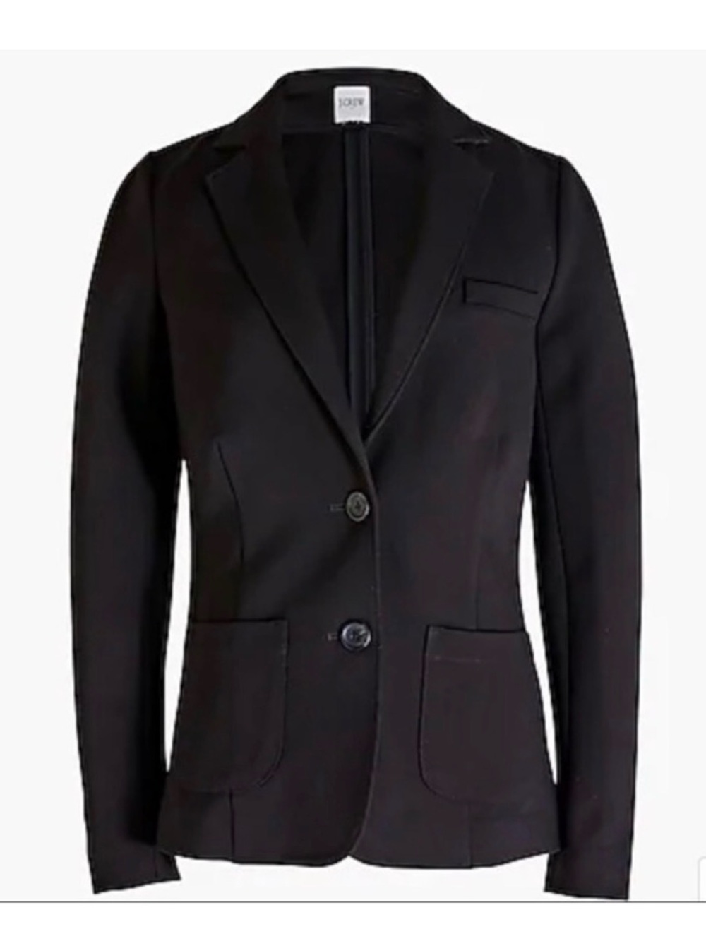 J Crew Factory Ponte Suiting Blazer Black‎ size 12